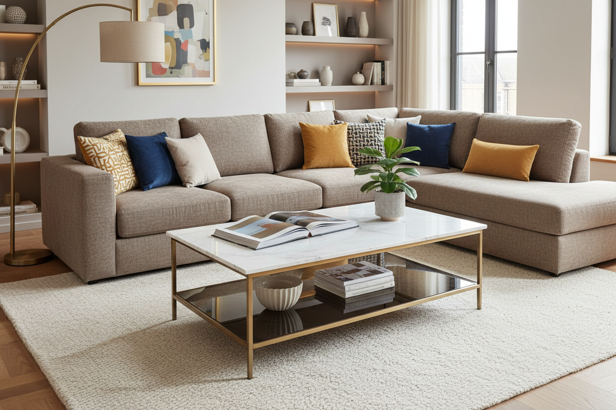 Double the Surface, Double the Style: Why Your Living Room Needs a Two-Tier Table