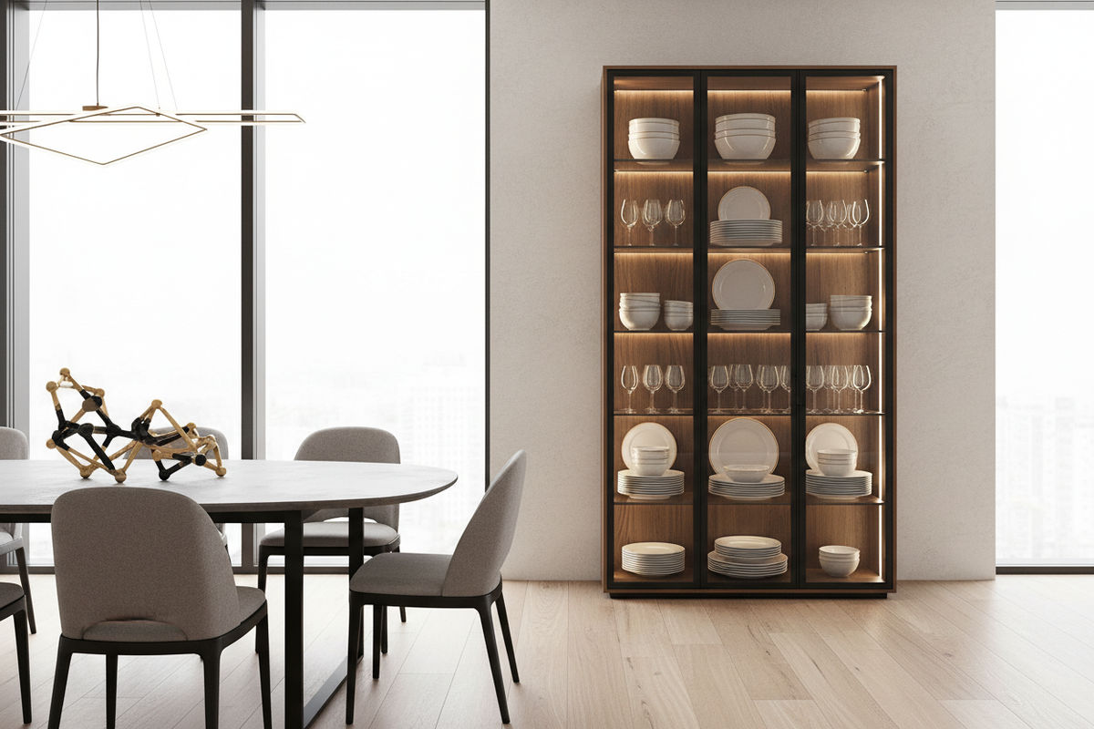 Elegant Modern China Cabinets for Contemporary Dining Spaces