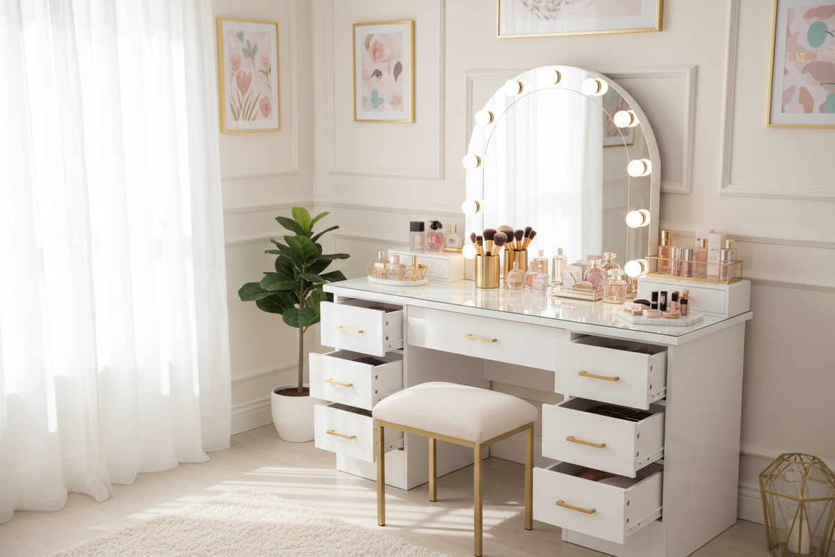 Elevate Your Beauty Space with a Ridfy Makeup Vanity