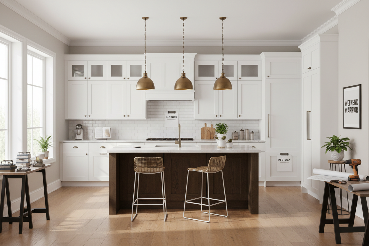 We Flipped a Kitchen in One Weekend With Lowes In Stock Cabinets