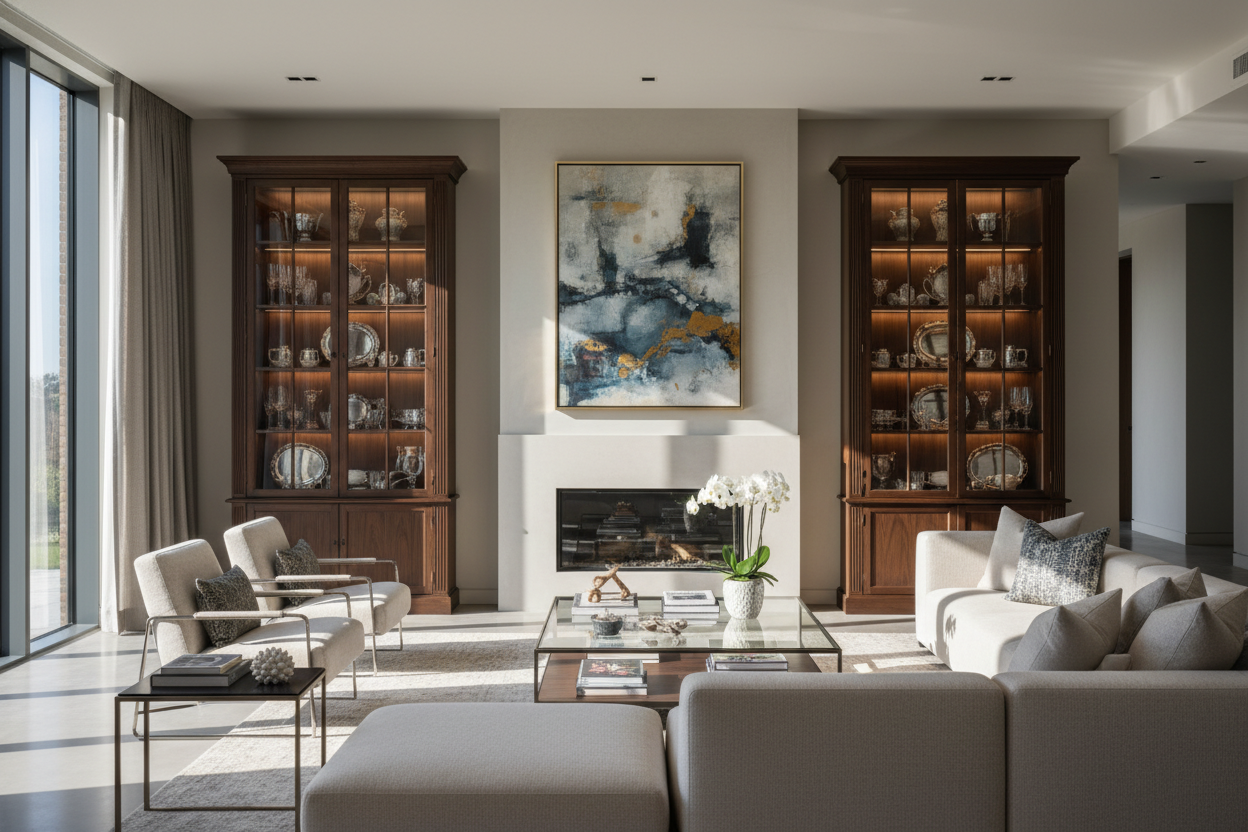 Why I Replaced My Bar Cart With Two Tall China Cabinets