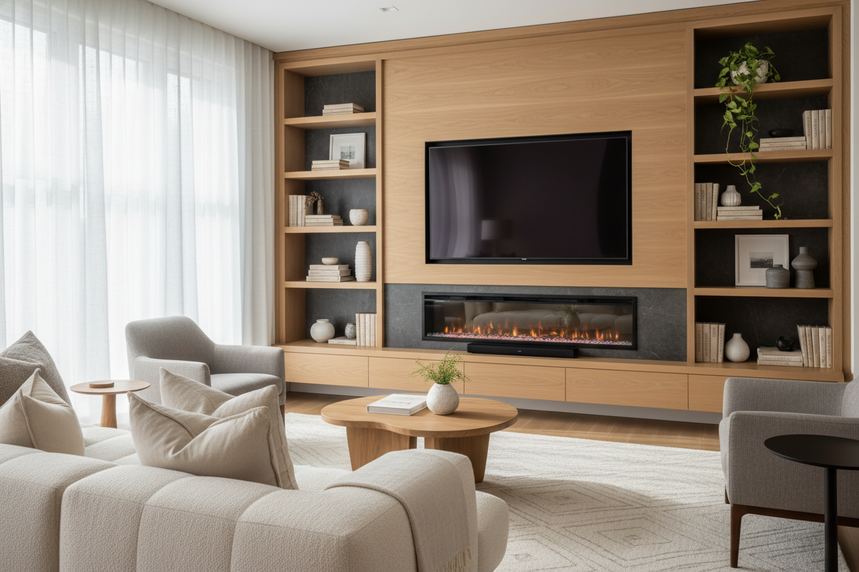 How to Style Wall Units With Fireplace So They Don't Look Fake