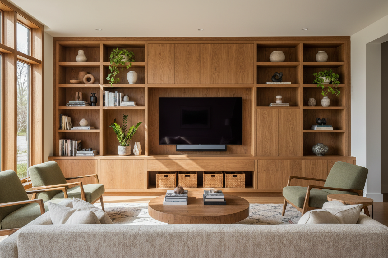 Stop Buying MDF: The Case for a Real Wood Wall Unit