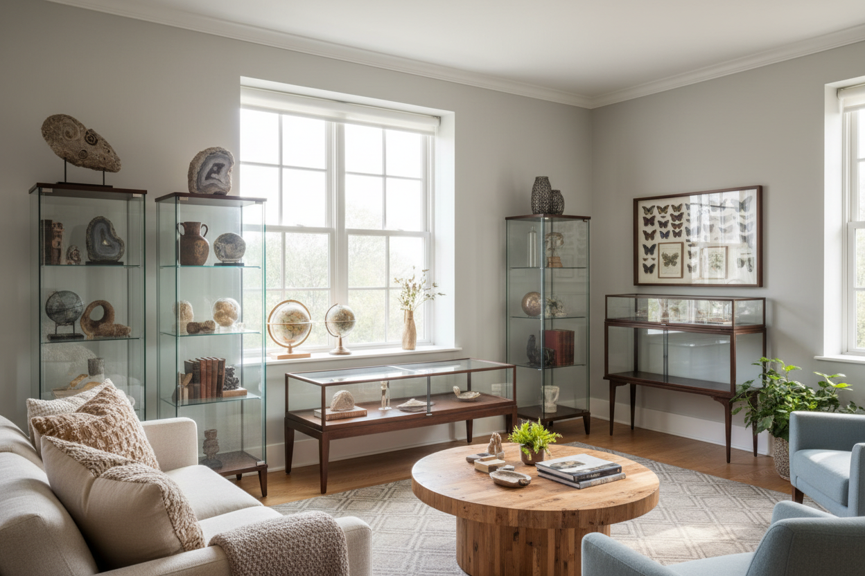 Why I Traded My Cluttered Bookcases for Display Cases Shelves