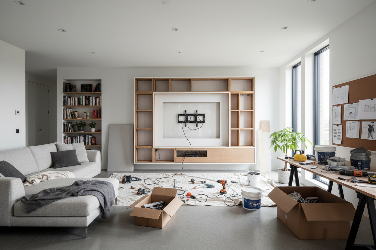 The Messy Reality of Tackling a Custom TV Build Out