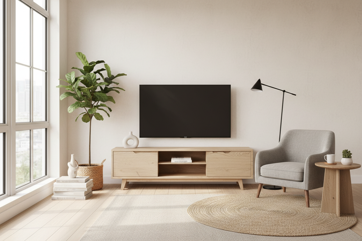 The Awkward Gap: Exactly What to Put Next to TV Stand