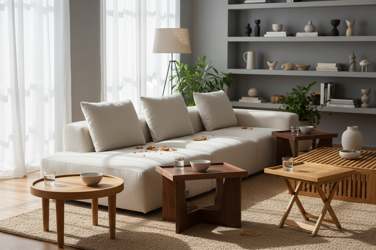 Your Couch Is Covered in Crumbs (You Need Wooden Television Trays)
