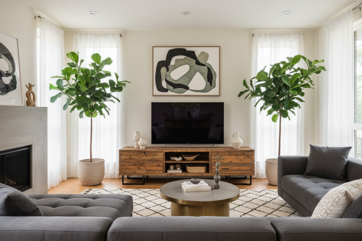 How I Styled a Reclaimed TV Stand Without the Barn Vibe