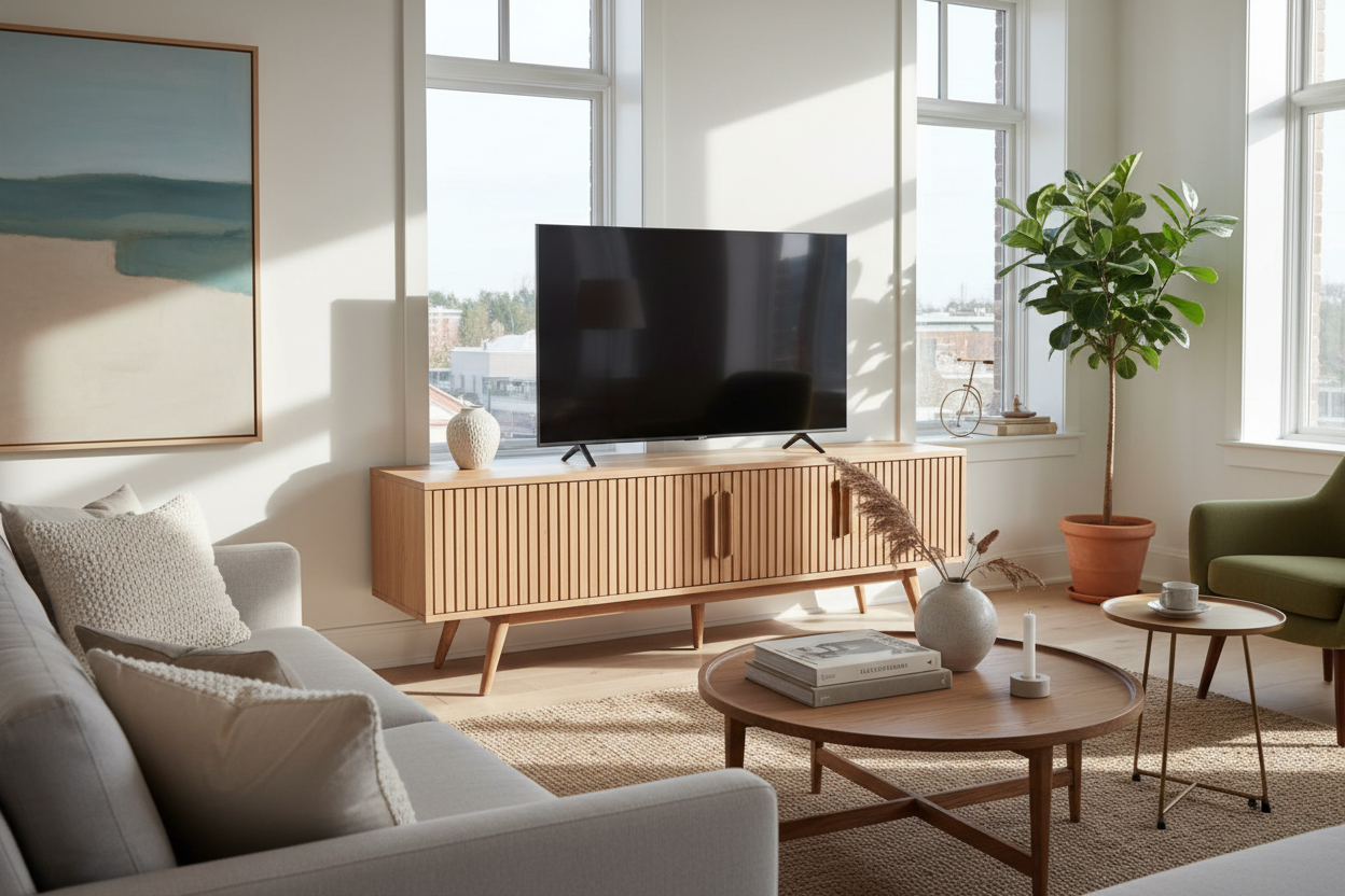 Why I Chose the Reema Arundo Scandinavian Reeded TV Stand