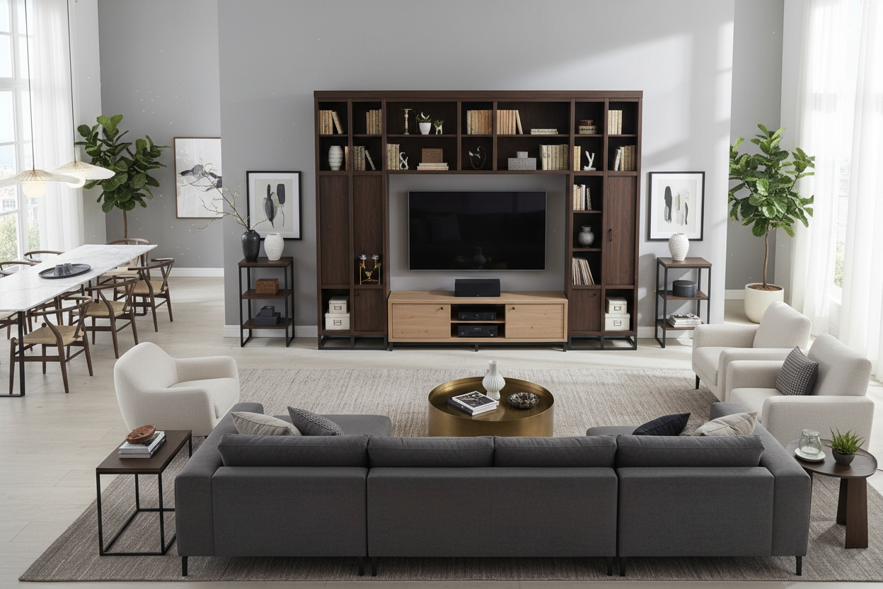 Why Open Concept Layouts Desperately Need Tall TV Stands