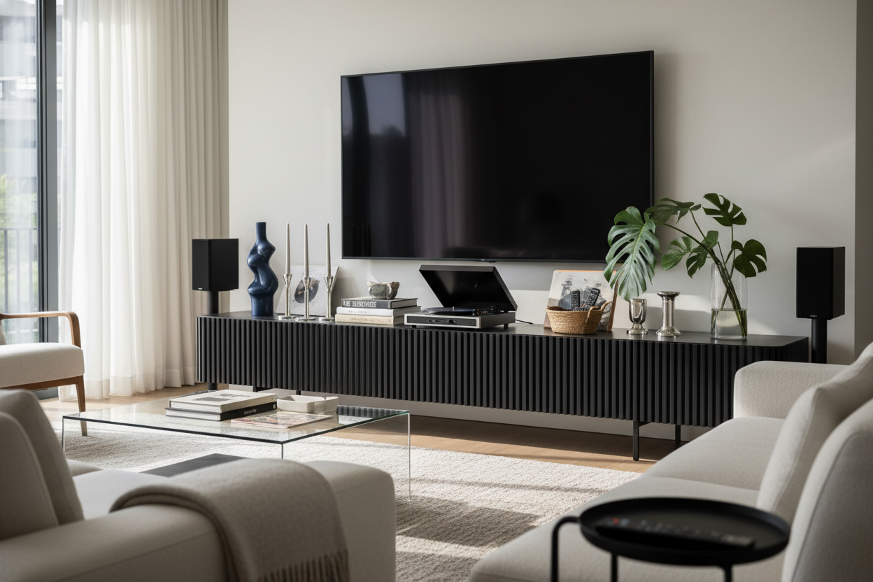 Why Decorating an Entertainment Center Always Feels So Awkward