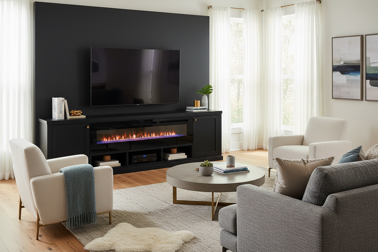 My Badcock Entertainment Center Fixed My Freezing Living Room