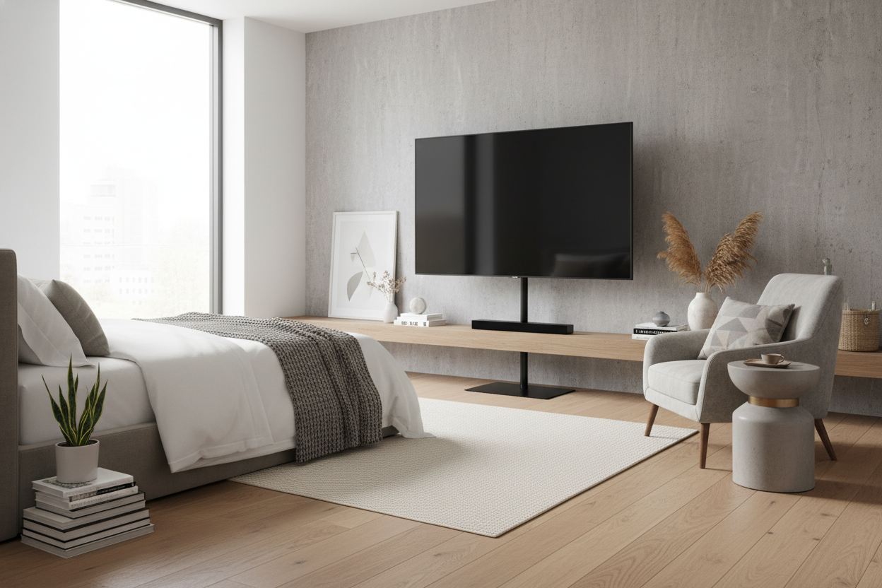I Put a 55-Inch Screen on the Thinnest TV Stand I Could Find