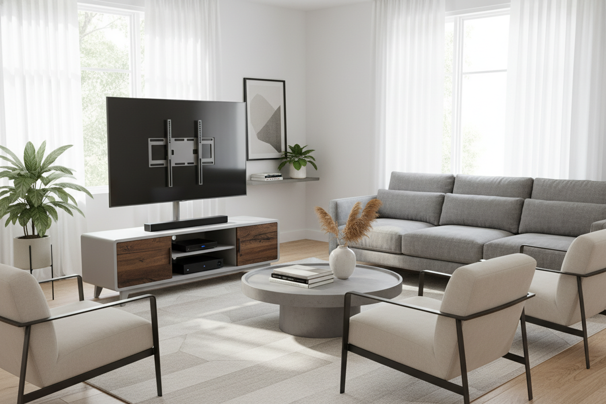 Stop Drilling Holes: Get a TV Stand Mount 55 Inch Instead