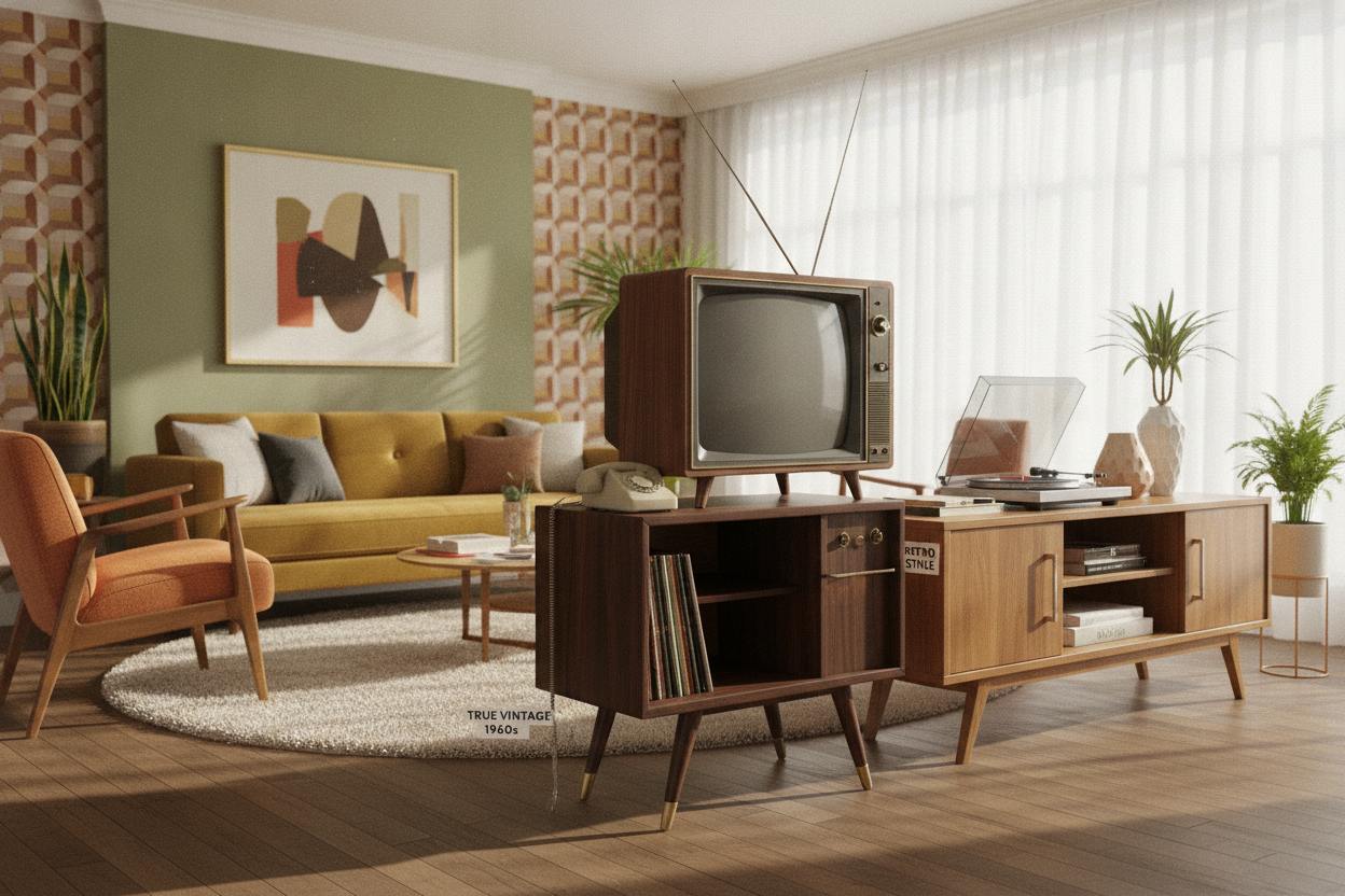 Real Vintage vs. Retro: Is a True 1960s TV Stand Worth the Hassle?