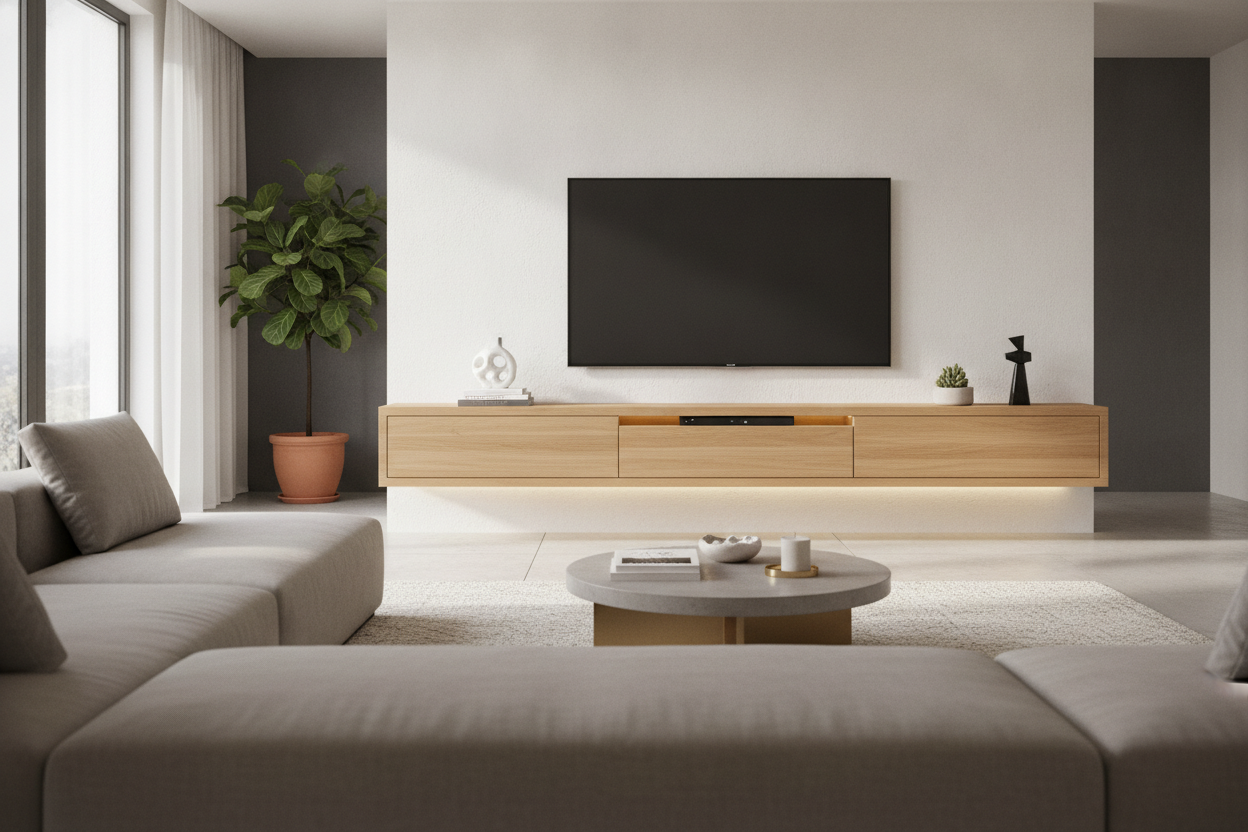 The 3 Rules You Need for a Contemporary Floating TV Stand