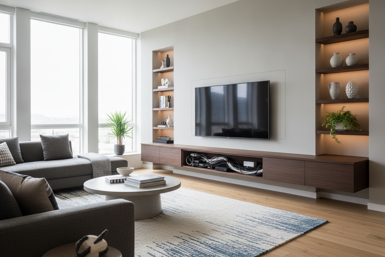 Why Floating TV Stand Cable Management Is Harder Than It Looks