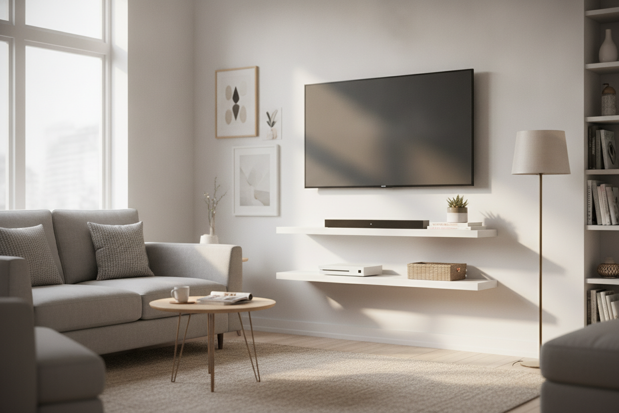 Why Most Floating TV Shelves Amazon Sells Look Like Dorm Furniture