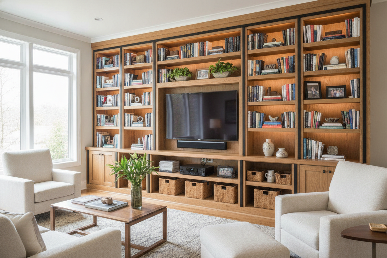 Why I Swapped My Stand for a Bookcase and Entertainment Center