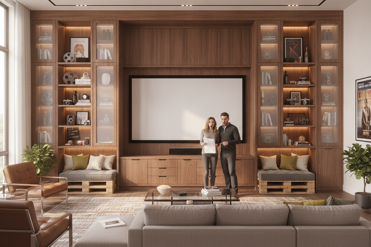 I Priced Out Home Theatre Built-In Cabinets and Almost Fainted