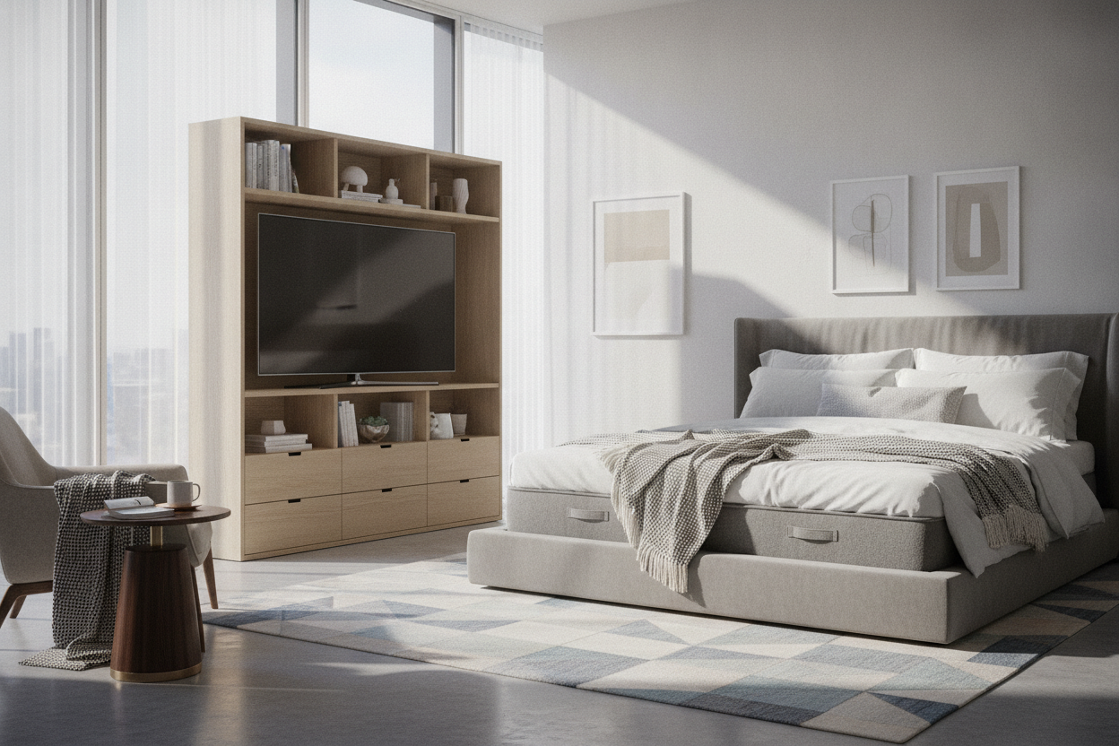 Your High Bed Needs This Tall TV Stand Walmart Actually Stocks