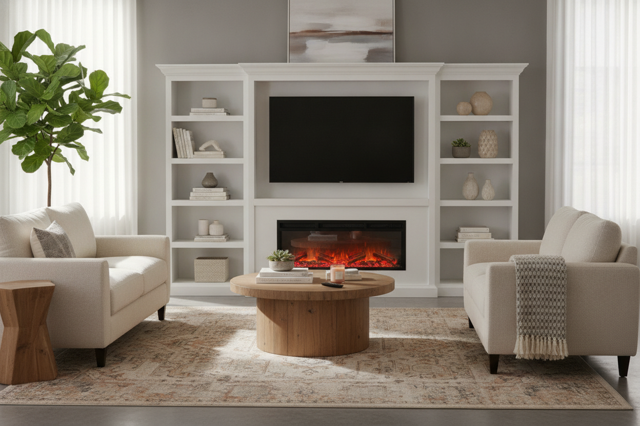 Why My Inner Design Snob Loves a Home Depot Fireplace TV Stand