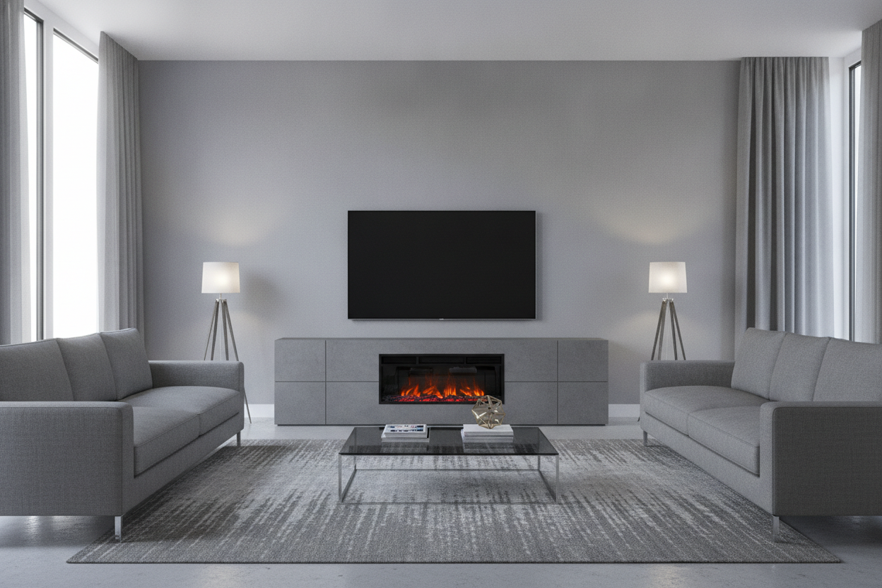 Why Your Gray Fireplace TV Stand Looks Like a Waiting Room