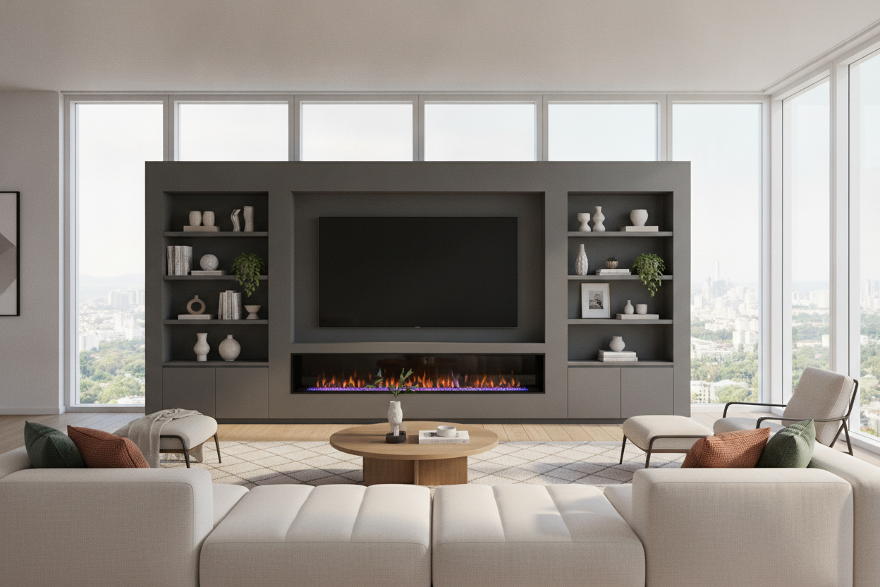 Standard Consoles Look Silly: Why You Need Long TV Stands With Fireplace
