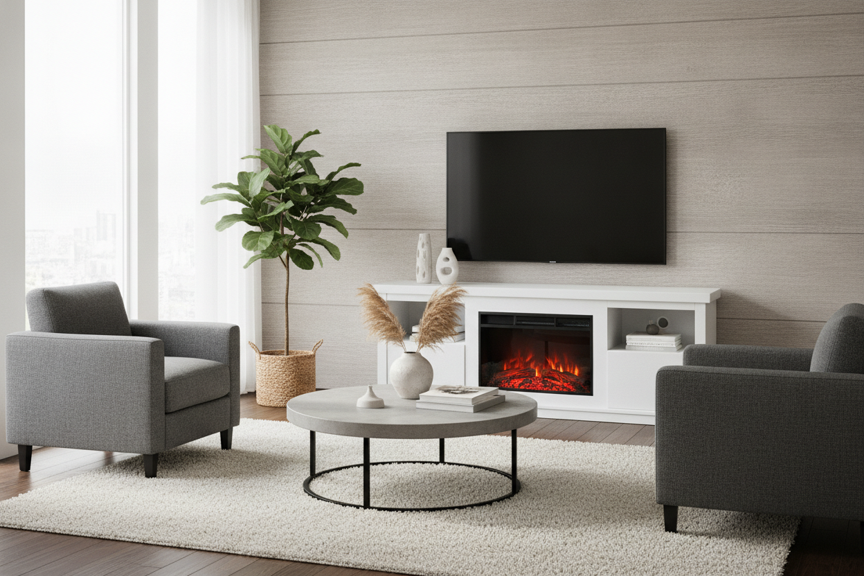 Why Your Big Screen Needs an Assembled TV Stand With Fireplace