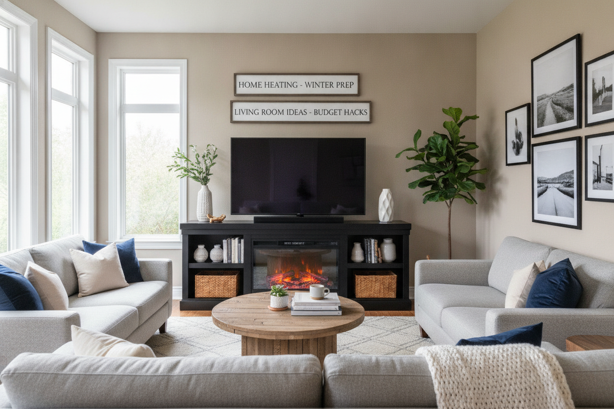 I Relied on an Electric Fireplace TV Stand 1000 Sq Ft Model All Winter