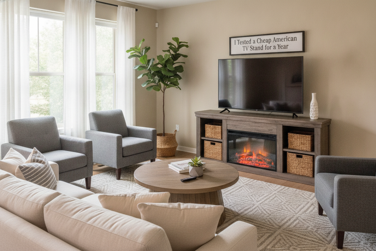 I Tested a Cheap American Furniture TV Stand for a Year