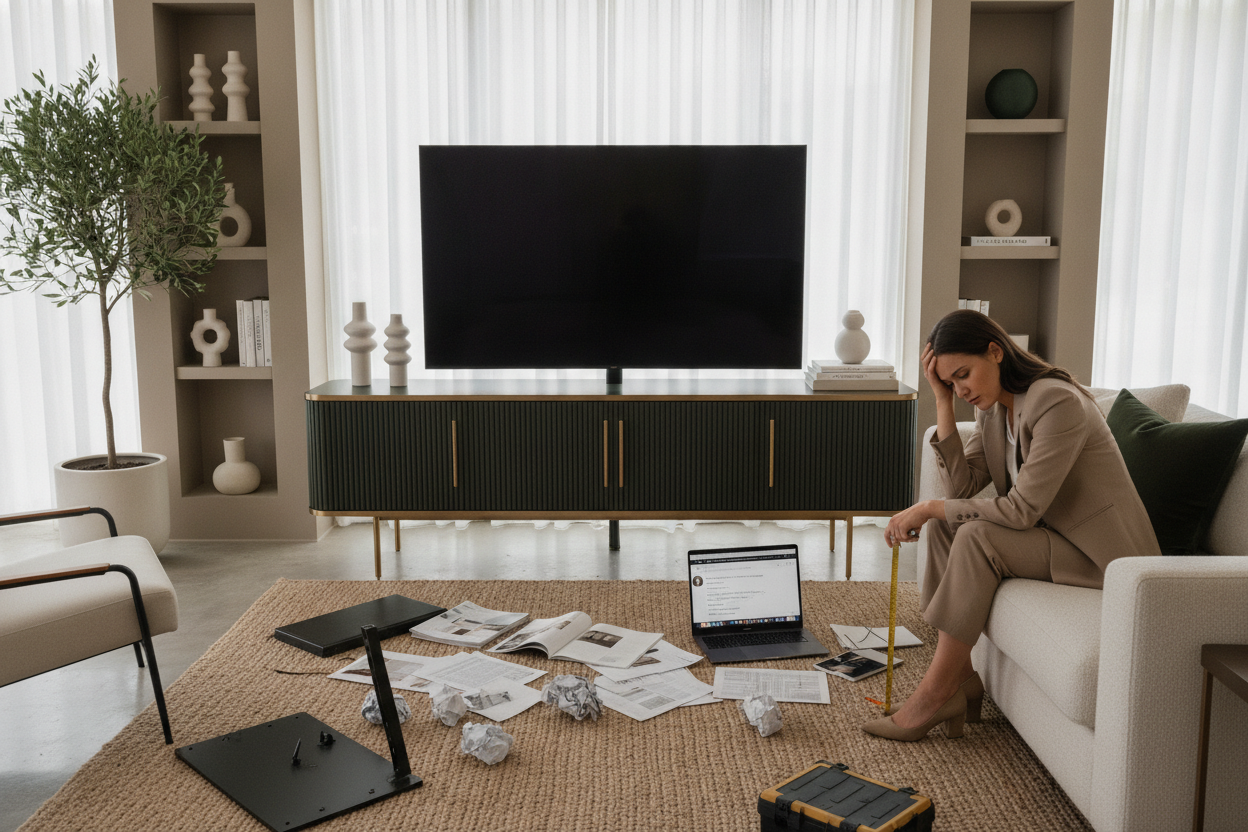 Why Finding the Best 65 Inch TV Stand Felt Like a Second Full-Time Job