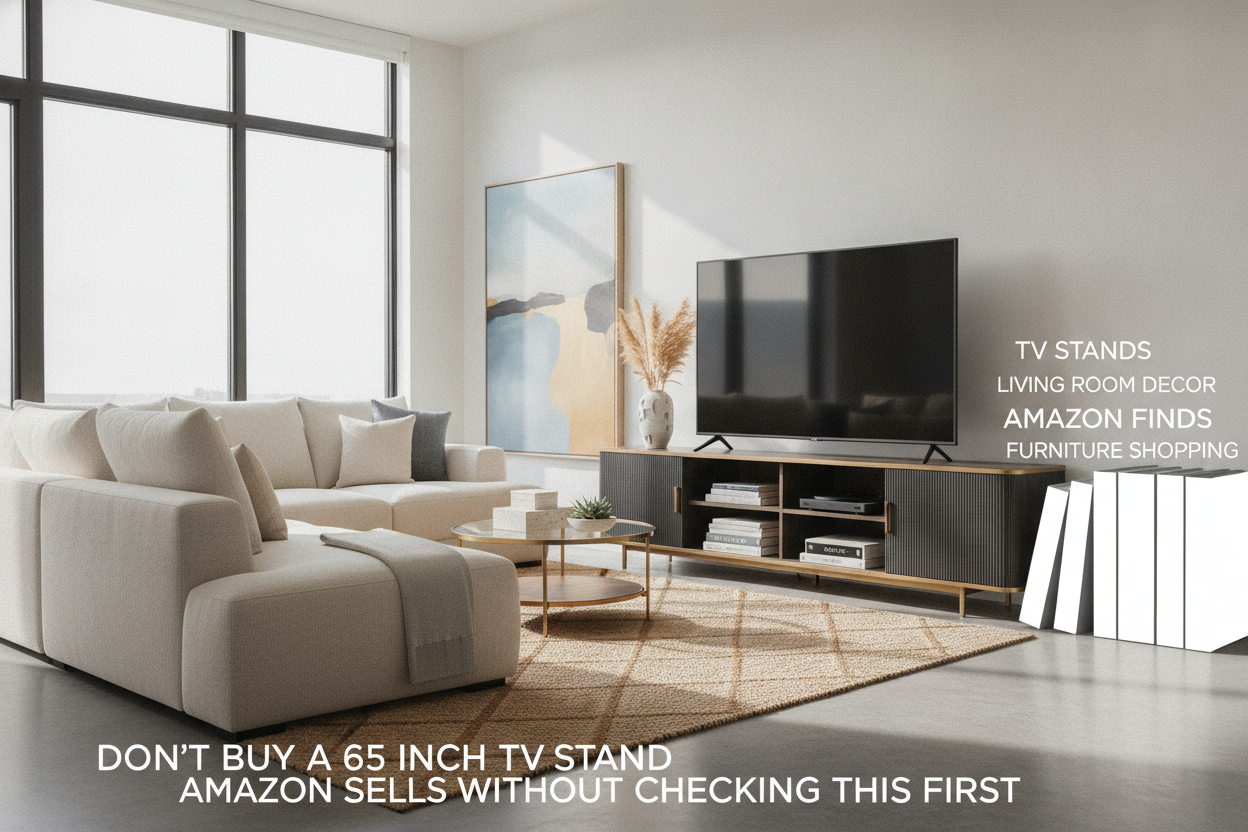 Don't Buy a 65 Inch TV Stand Amazon Sells Without Checking This First