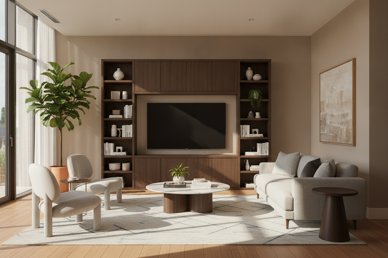 I Swapped My Floor-Hugging Console for a Tall TV Stand for 65 Inch TV