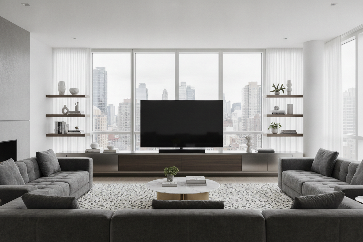 I Refuse to Let an 85 Inch TV Stand Ruin My Living Room