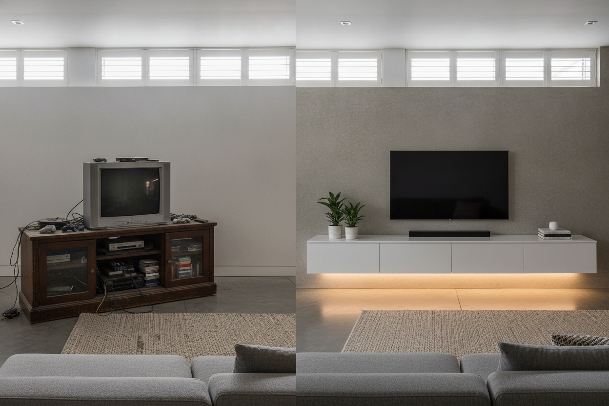 Why Your Old Console Makes a Terrible Basement TV Stand