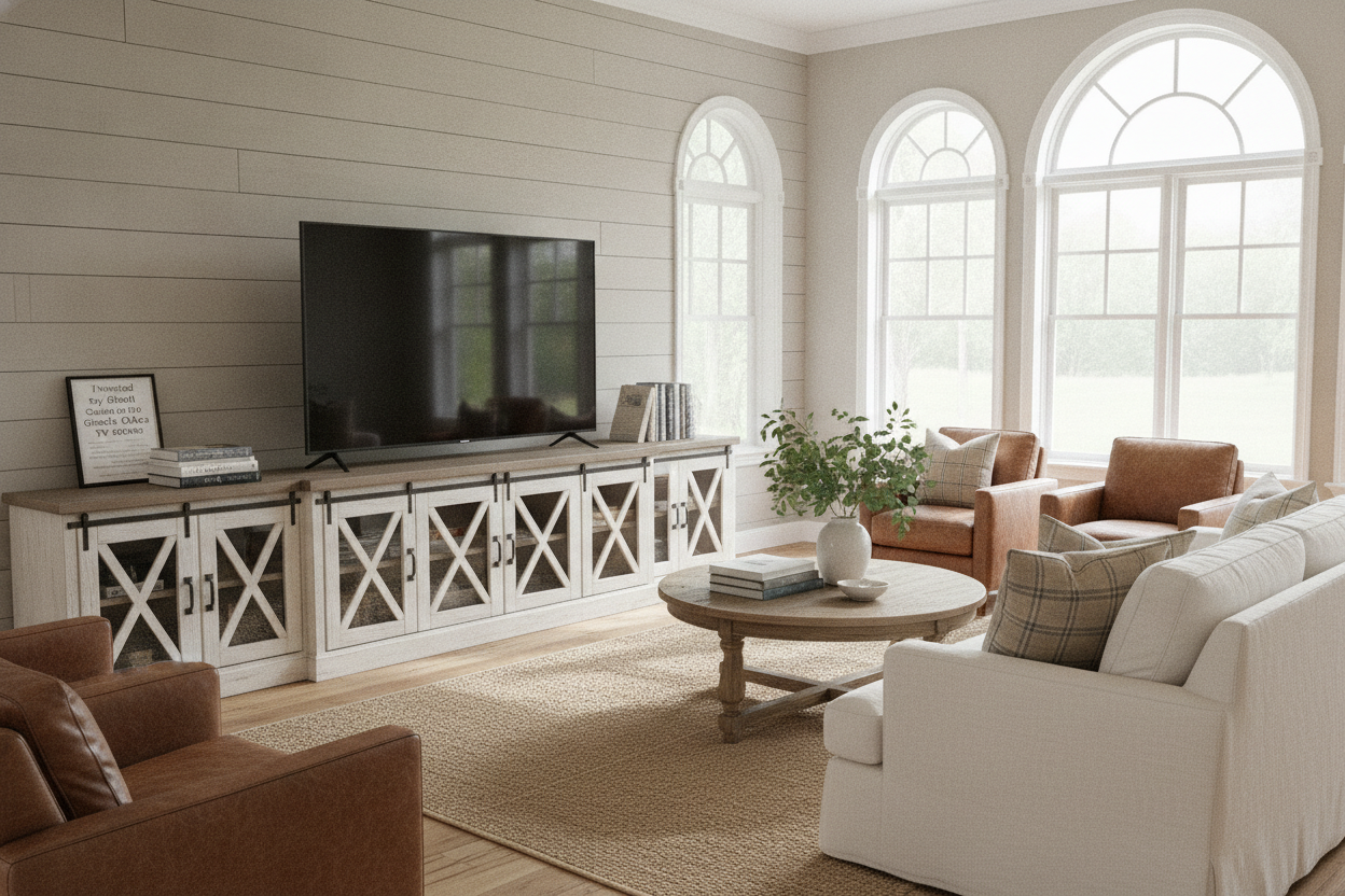 I Trusted My Giant Screen to the Gracie Oaks Rabinowitz TV Stand