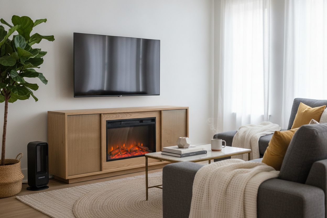 Your Space Heater Is Ruining the Room: My Alani TV Stand Review