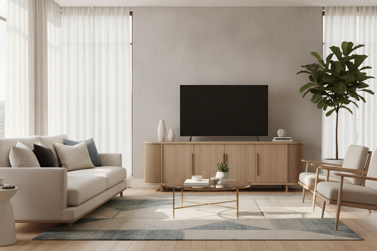 Why I Ditched My Low Console for a Taller Table for TV in Living Room