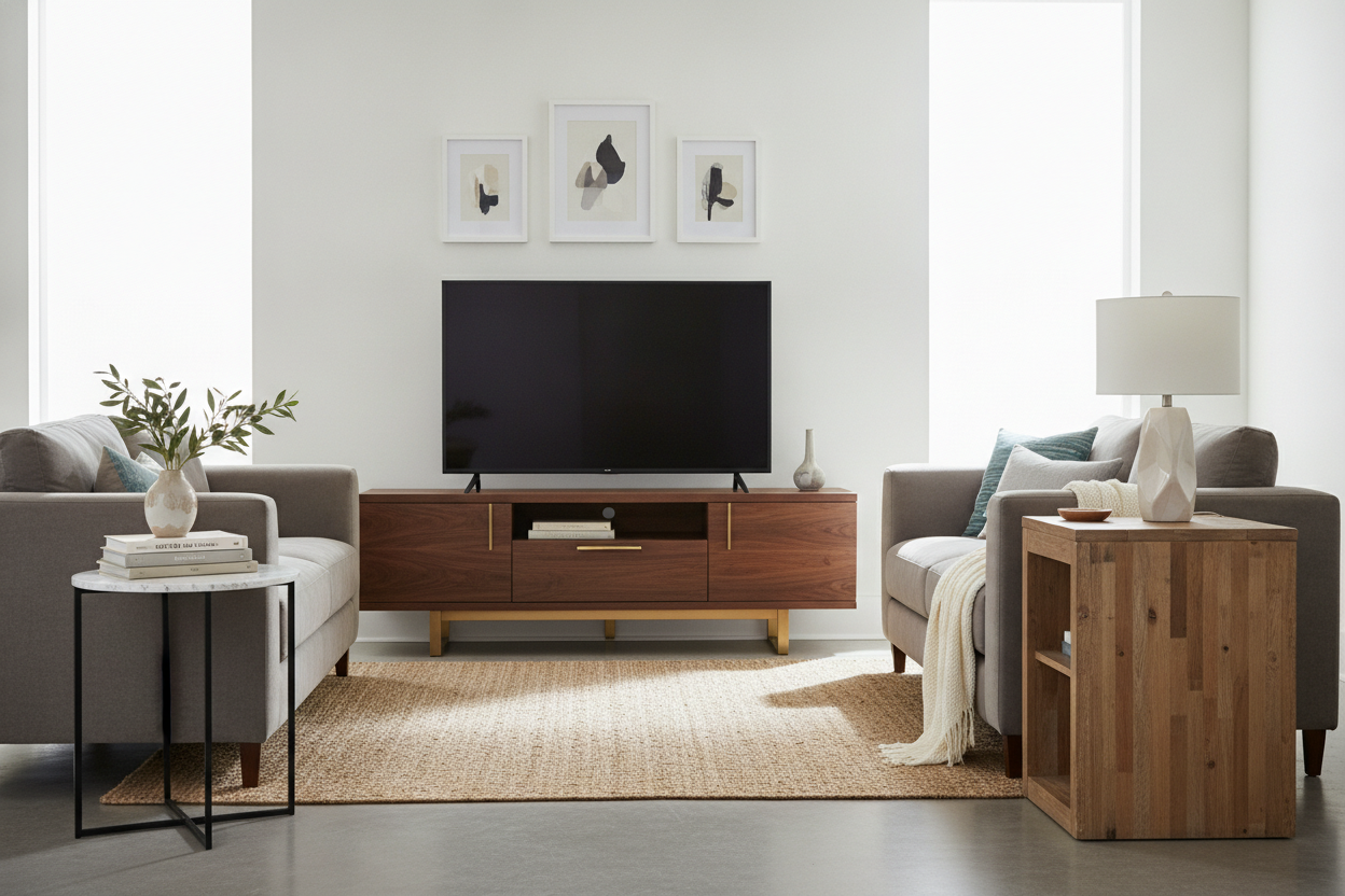 Do Your Side Tables and TV Stand Actually Need to Match?