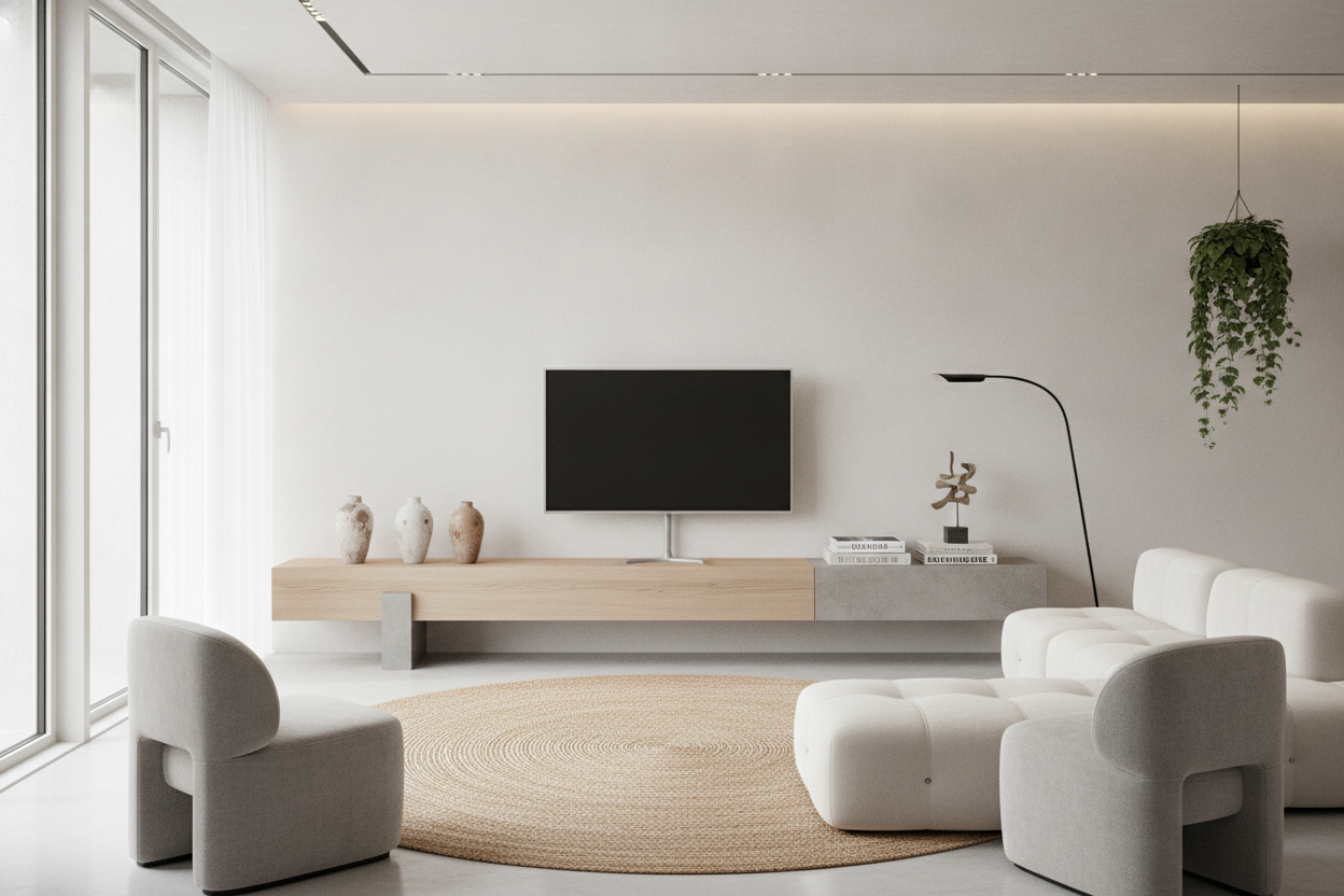 Why Designers Are Swapping Media Units for the 'Design Table TV' Look