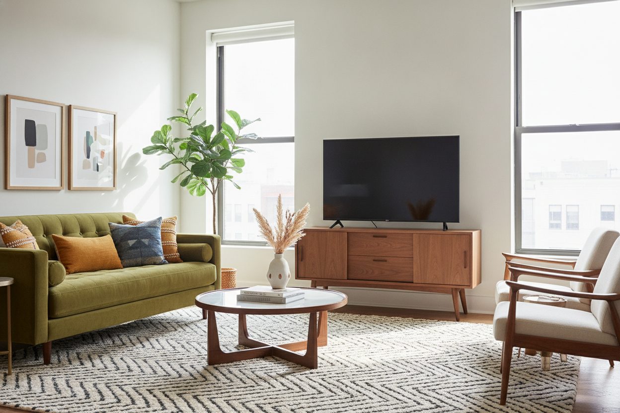 I Cheated on Vintage With a Target Mid Century Modern TV Stand
