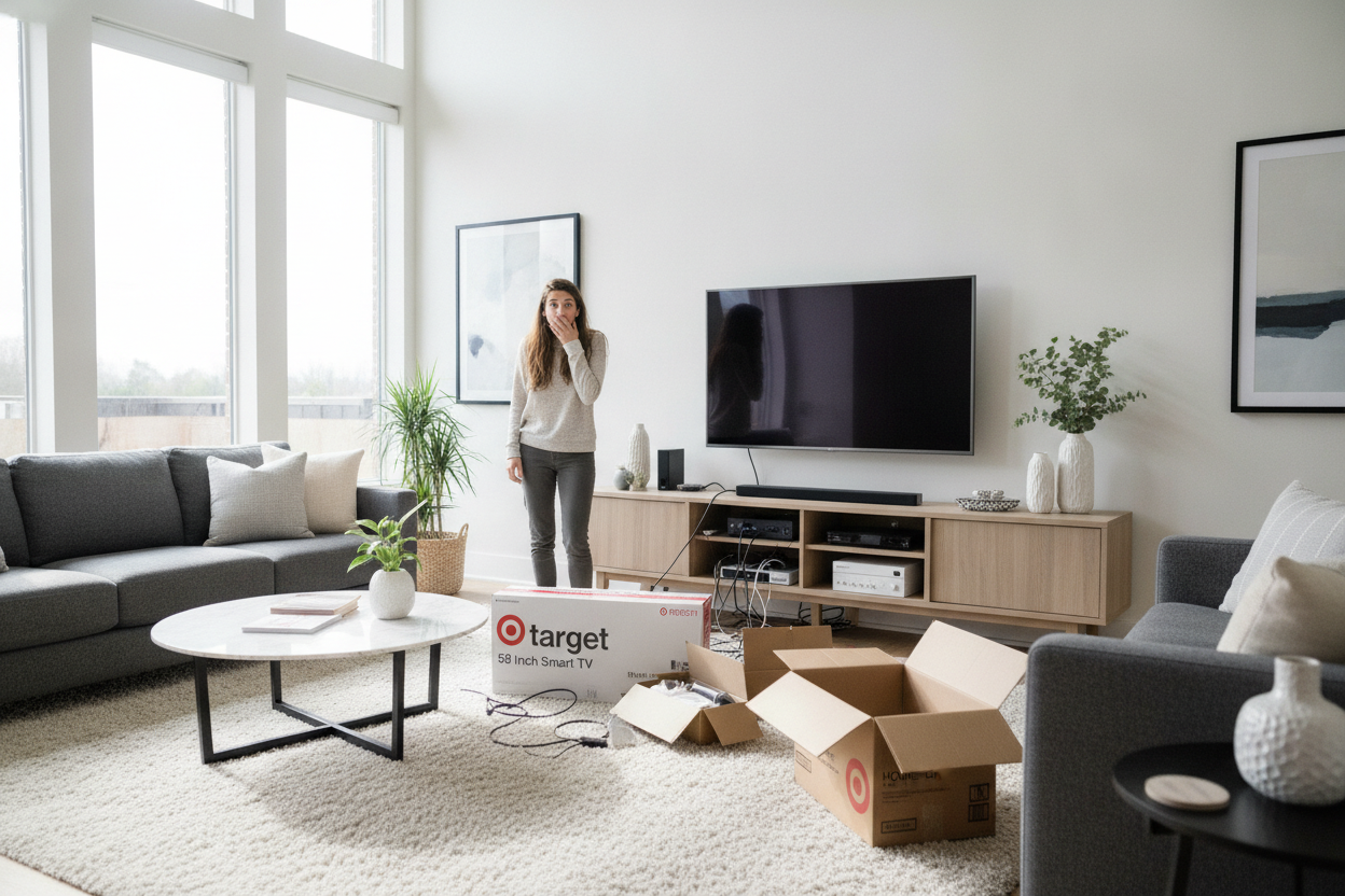 I Bought the 58 Inch TV Target Sells (And Instantly Panicked)