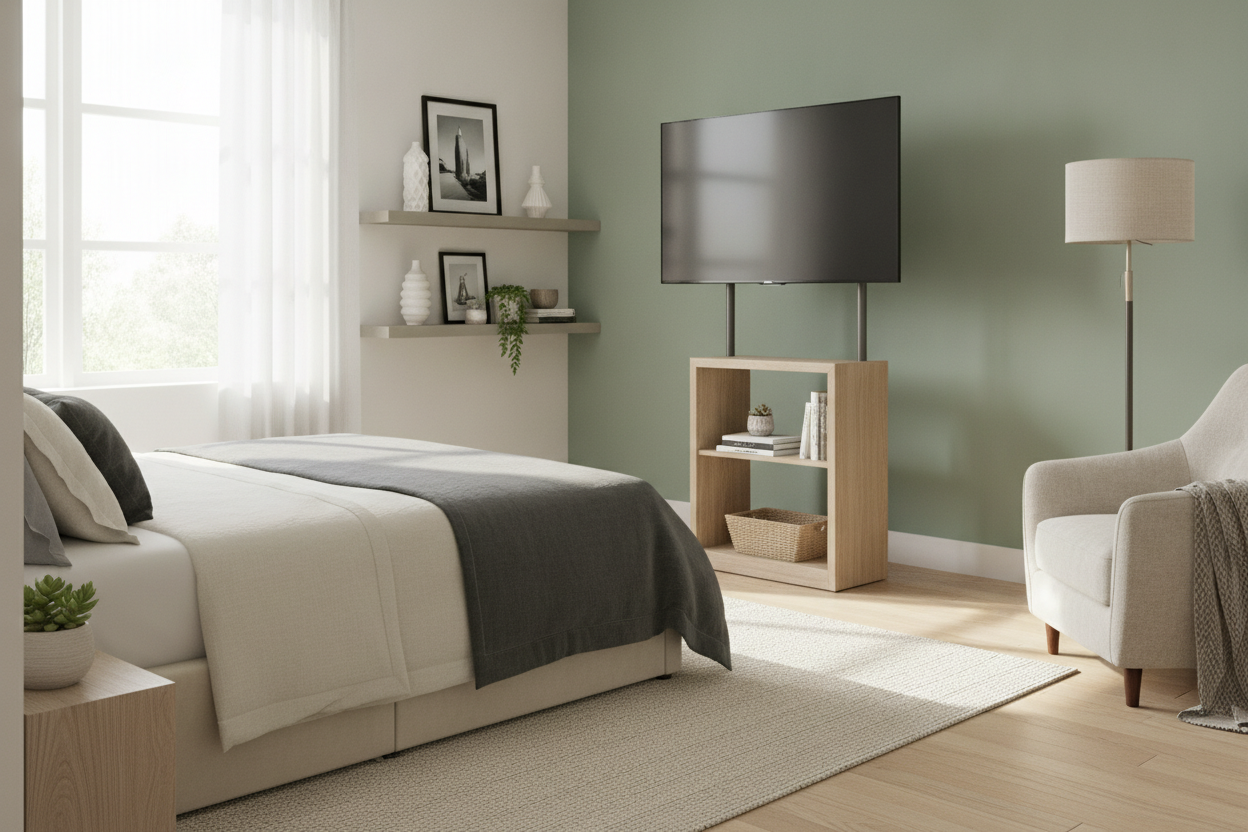 Your Bedroom TV Is Too Low (You Need a Target Tall TV Stand)