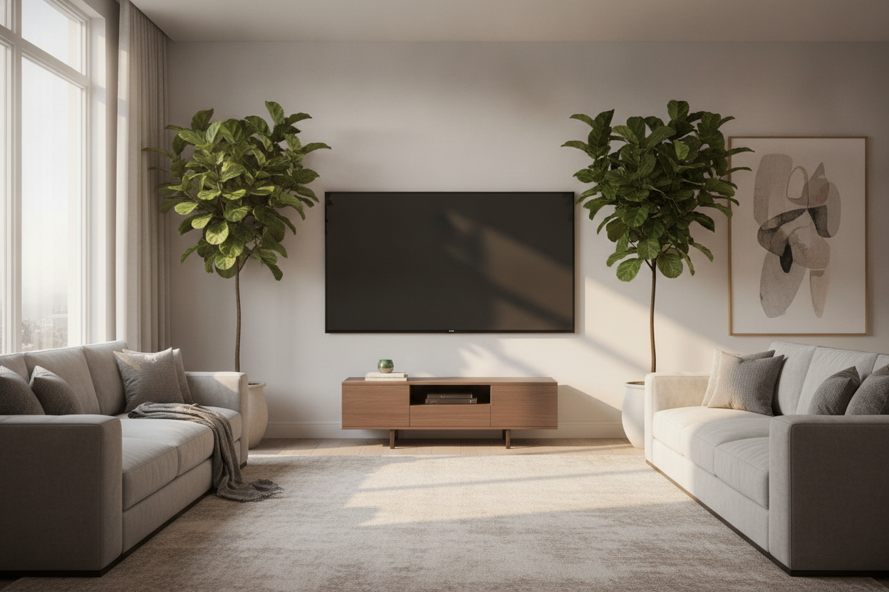 Why Your TV Console for a 65 Inch TV Looks Hilariously Small