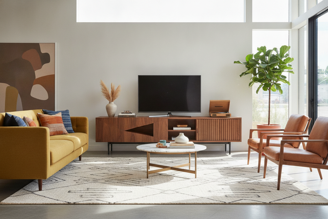 Is the Noah Mid-Century Modern Angular TV Stand Collection Worth It?