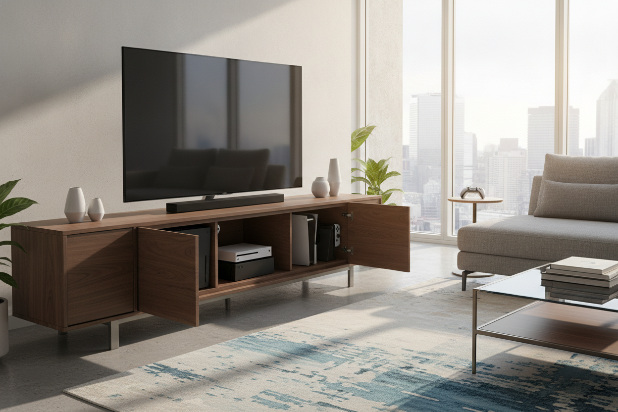 How I Hid 3 Consoles Inside a Normal Game and TV Stand
