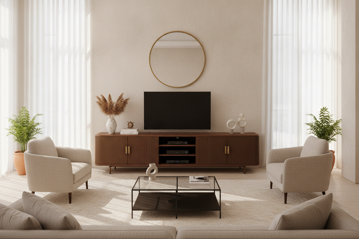 Wait, Is a TV Console Credenza Just a Fancy TV Stand?