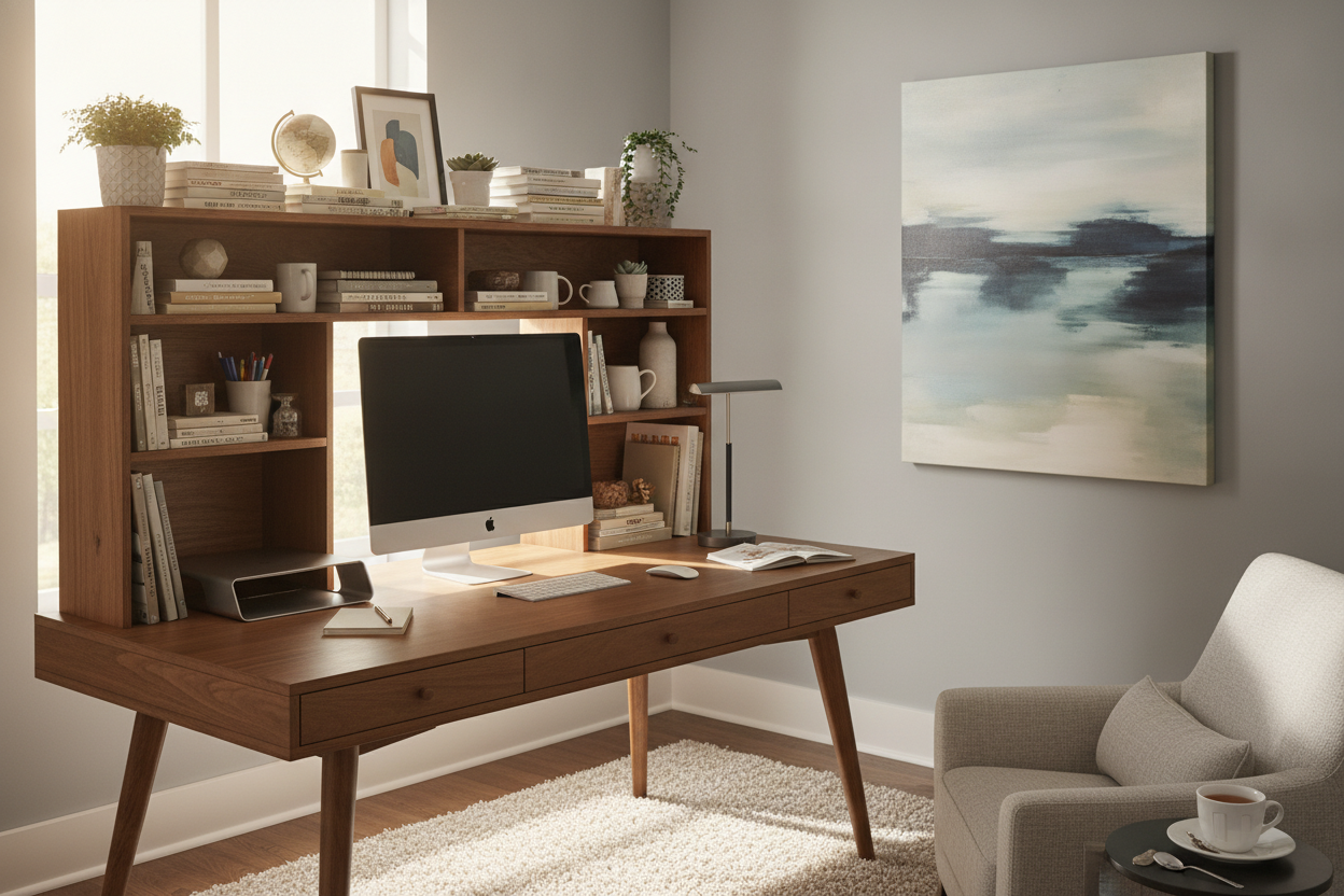 Your Desk Shelf Organizer Is Just Creating Eye-Level Clutter