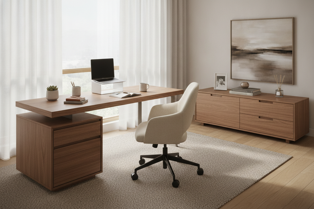 Why I Ditched My Filing Cabinet for a Desk With Drawer Nearby